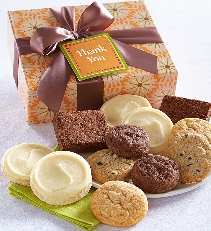 Gluten Free Thank You Cookie & Brownie Gift Box