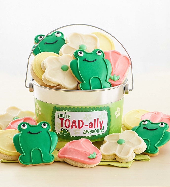 Toad ally Awesome  Buttercream Frosted and Crunchy Cookie Pail
