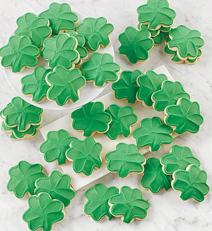 Buttercream Frosted Good Luck Cut-out Cookies