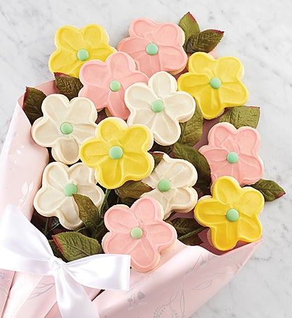 Buttercream Frosted Long Stemmed Cookie Flowers®