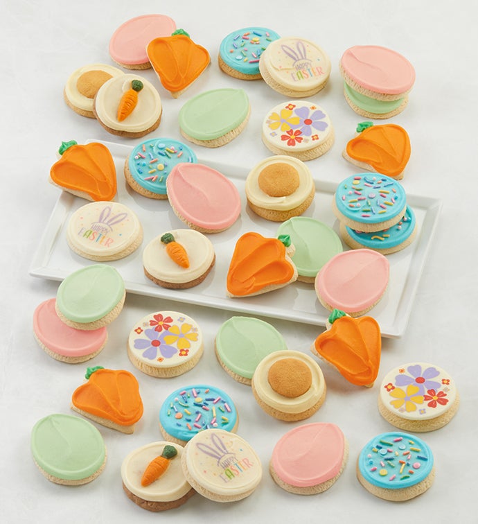 Buttercream Frosted Easter Cookies 36