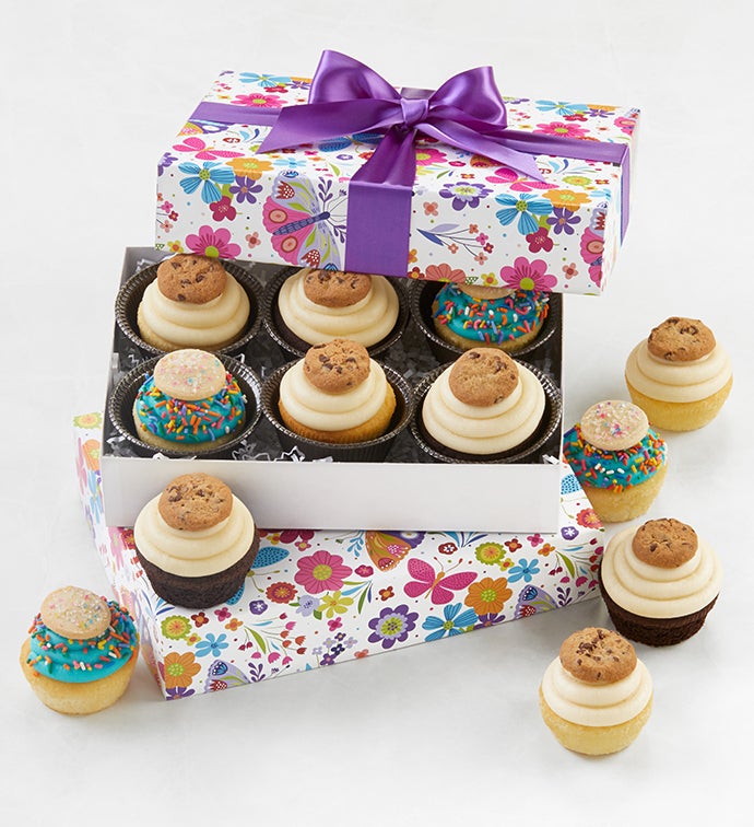 Buttercream Frosted Spring Assorted Cupcakes 12 cupcakes