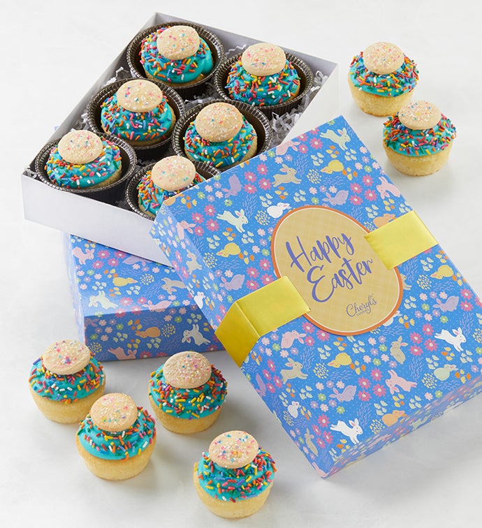 Buttercream Frosted Easter Celebration Sprinkle Cupcakes 12
