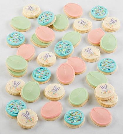 Bow Gift Box - Buttercream-Frosted Easter Sugar Cookies