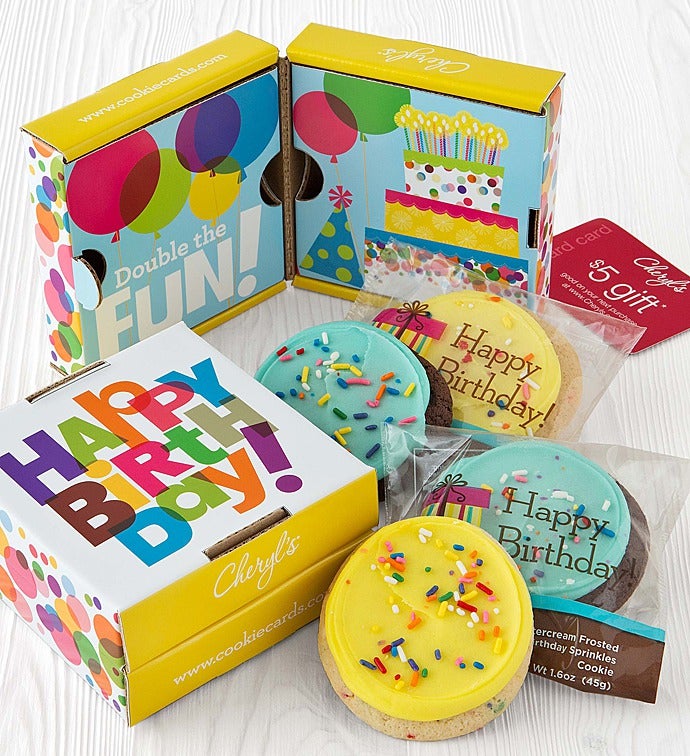 Happy Birthday 2 Pack Cookie Card