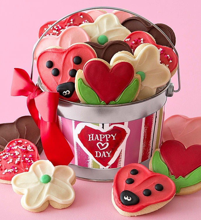 Valentine Frosted Cookie Pail