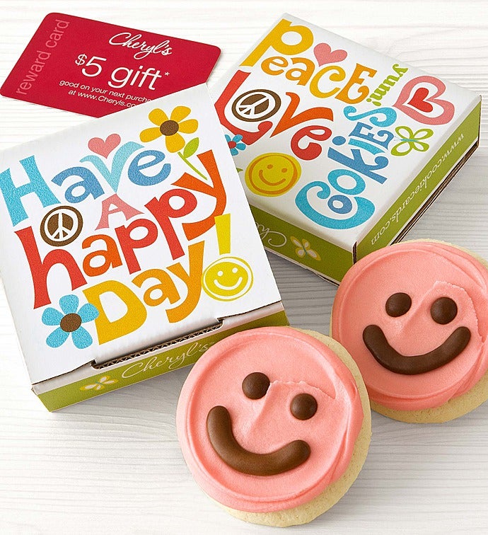 Happy Day Cookie Card   Pink