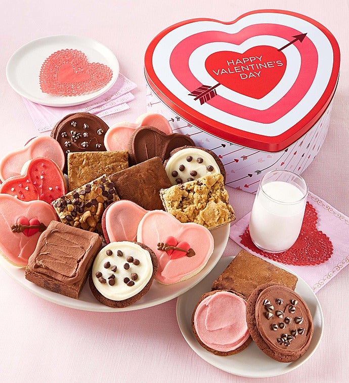 Love Struck Gift Tin   Cookies and Brownies