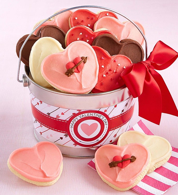 Happy Valentine’s Day Buttercream Cookie Pail