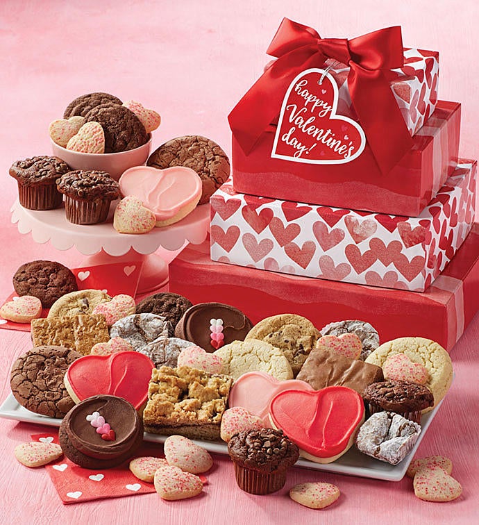 Valentine's Day Bakery Gift Tower