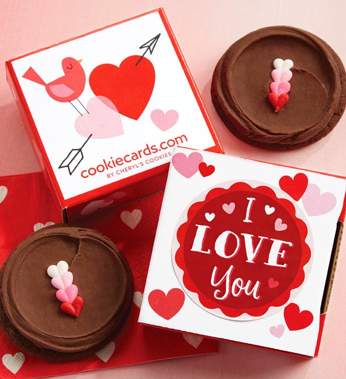 I Love You Cookie Card