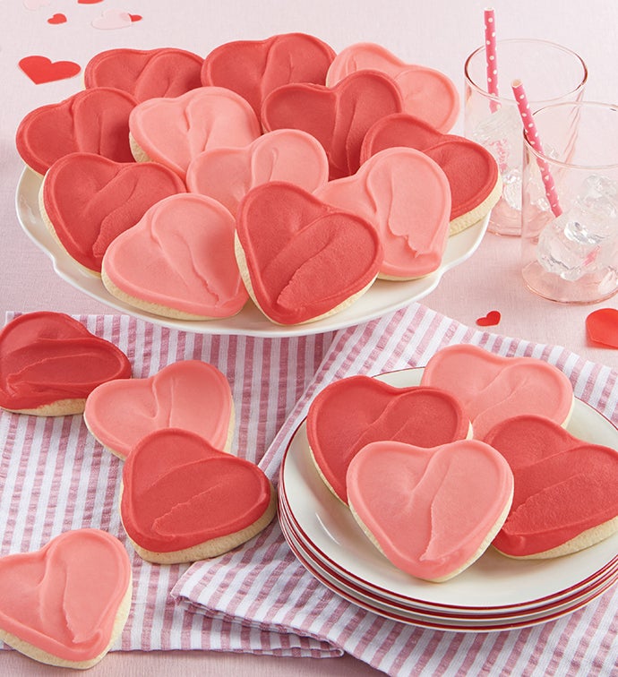 Buttercream Frosted Valentine Cut Out Cookies 100