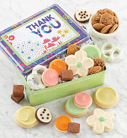 Thank You Cookie Gift Tin - Treats Assortment