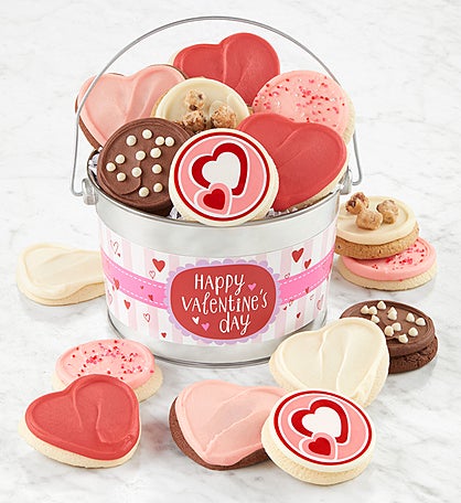 Happy Valentine’s Day Cookie Gift Pail