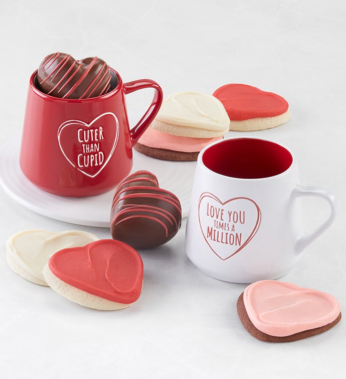 Love You Mugs & Treats For Two