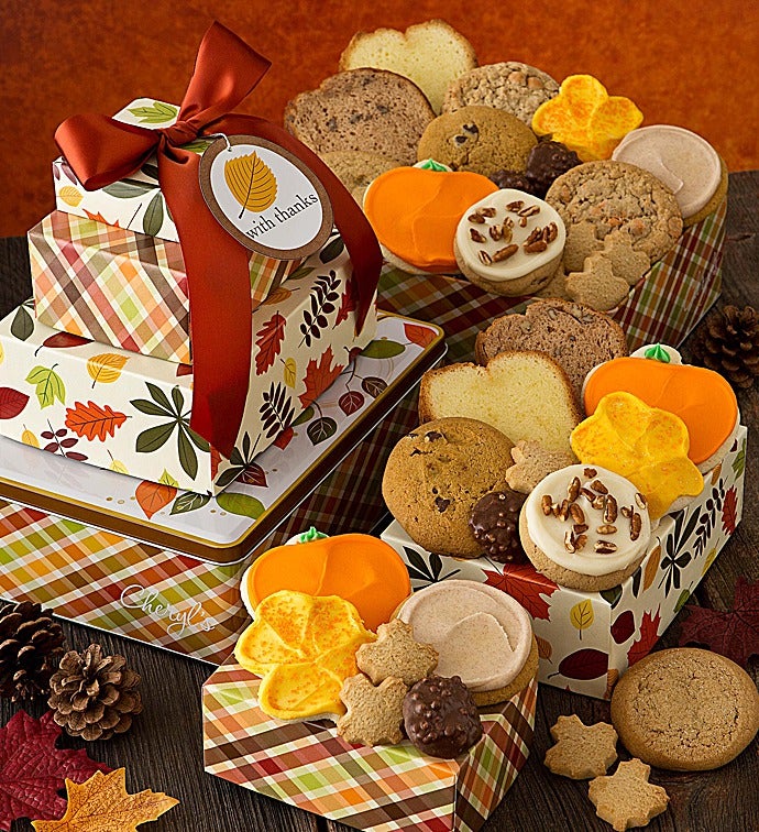 Thanksgiving Gift Tin Tower