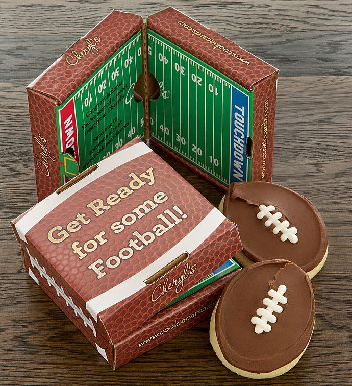 Football 2 Pack Cookie Card