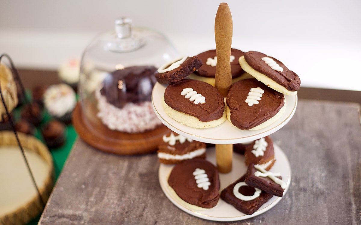 Photo of football cookies