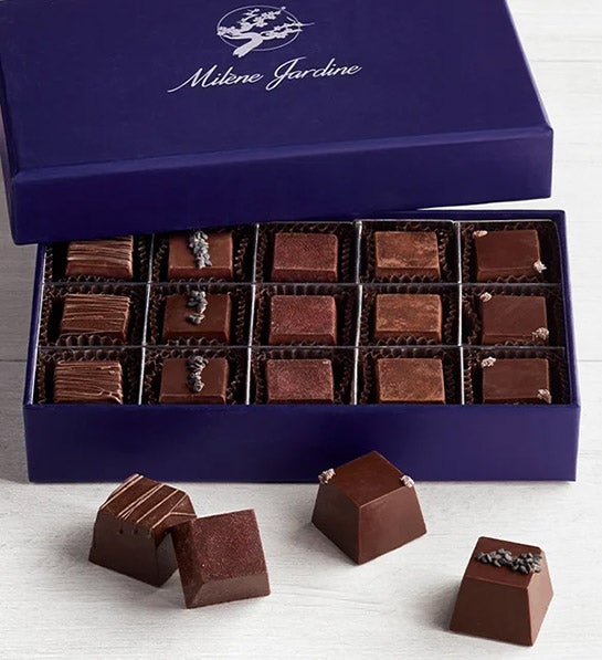 https://www.flowers.com/blog/wp content/uploads///womens day gifts with Milene Jardine Live by Love pc Truffle Set