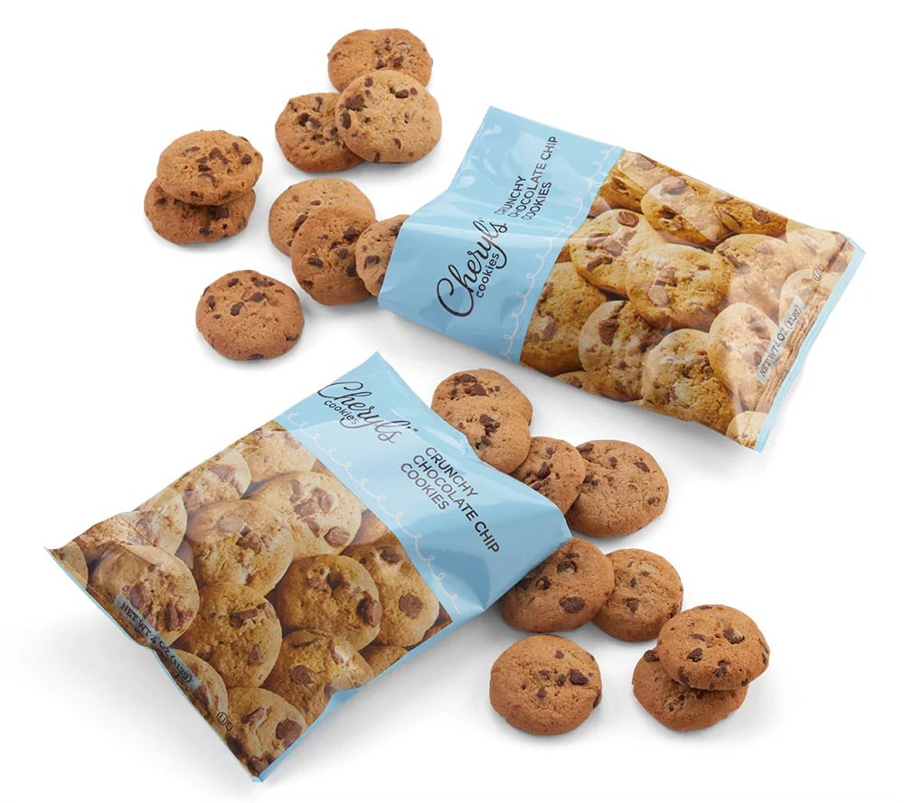 Crunchy Chocolate Chip Cookie 4.0oz. Bags - Case pack 40