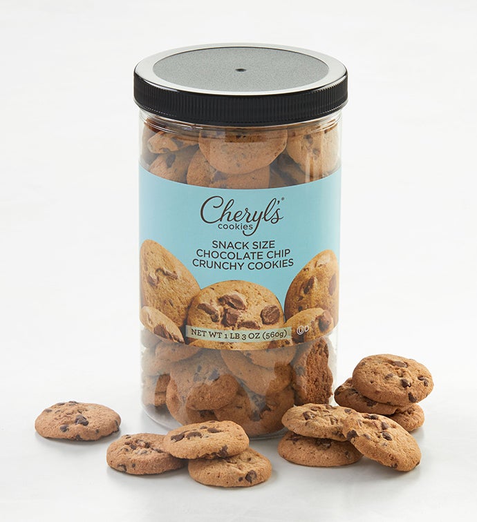 Snack Size Crunchy Chocolate Chip Cookie Canister