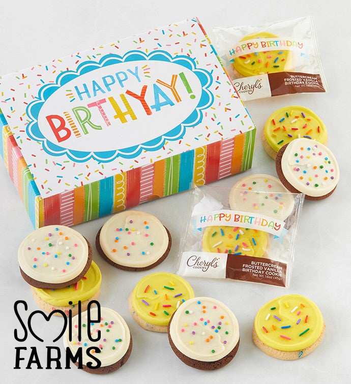 Smile Farms Happy Birthday Cookie Gift Box