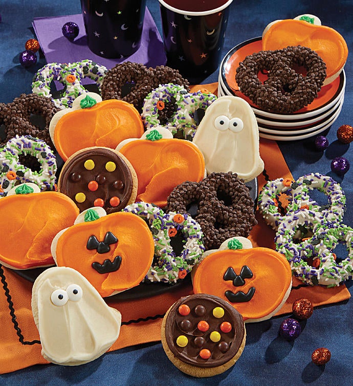 Halloween Cookies and Pretzels