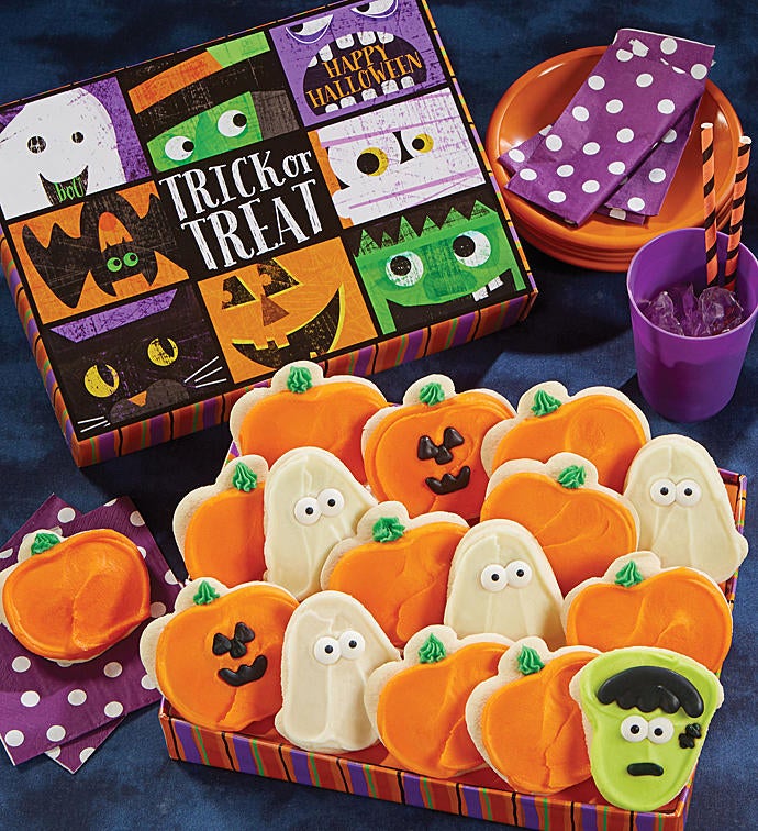 Halloween Party Box Cut out Cookies