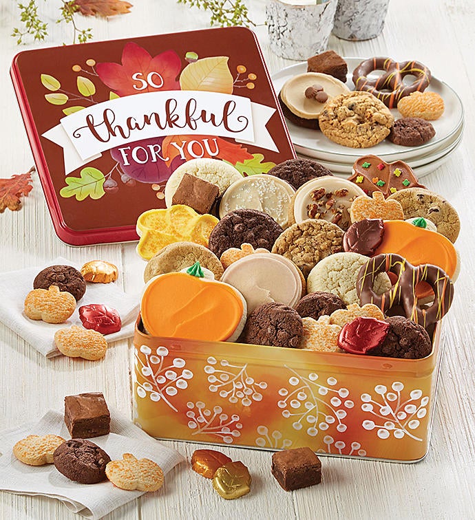 So Thankful for You Gift Tin Treats Assortment