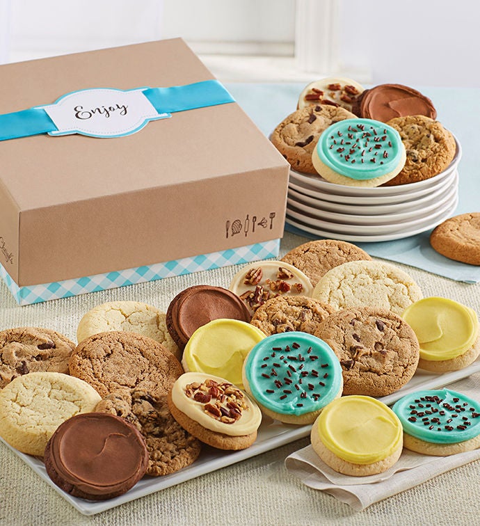 Image of Cheryls Cookie Gift Boxes - 36 Cookies Box 36Pc Congrats