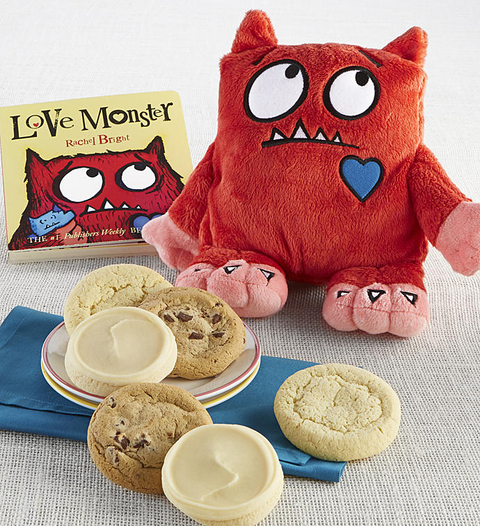 Love Monster Book and Plush Cookie Gift