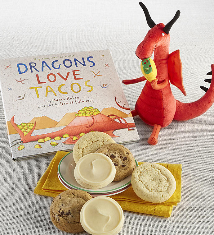 Dragons Love Tacos Book and Plush Cookie Gift