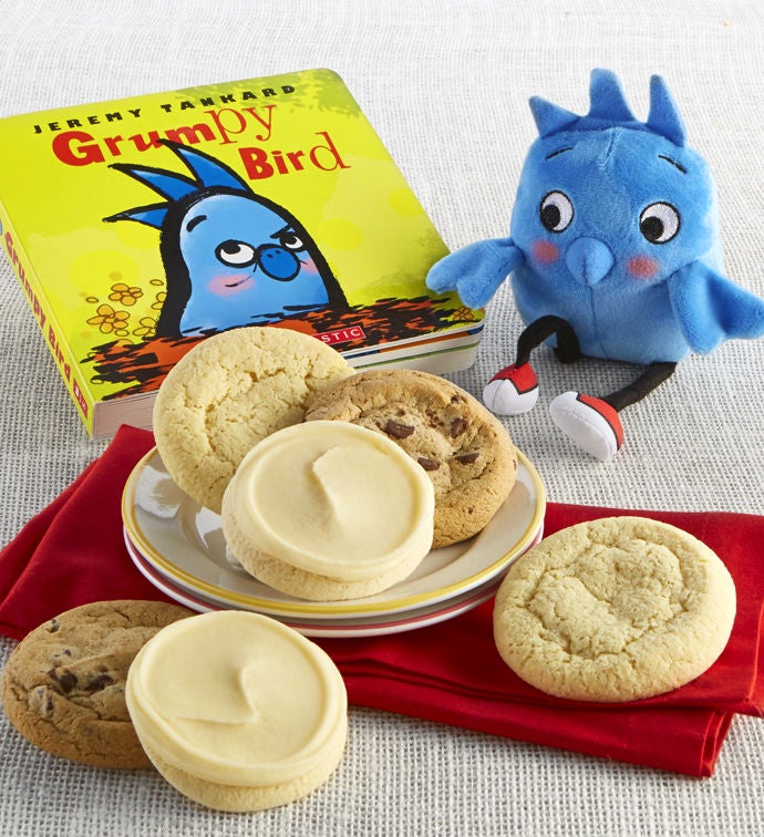Grumpy Bird Book and Plush Cookie Gift