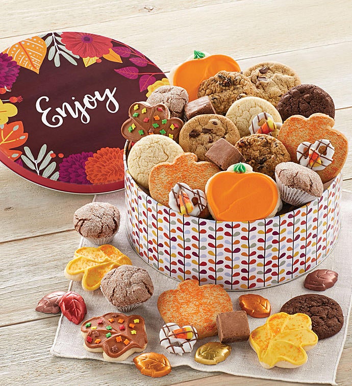 Fall Gift Tin  Treats Assortment