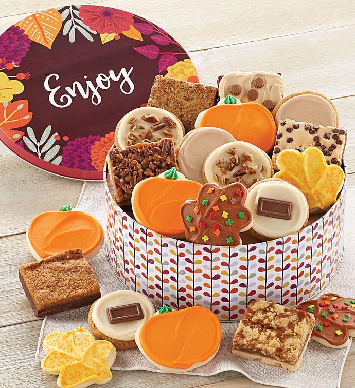 Fall Gift Tin  Cookies and Brownies