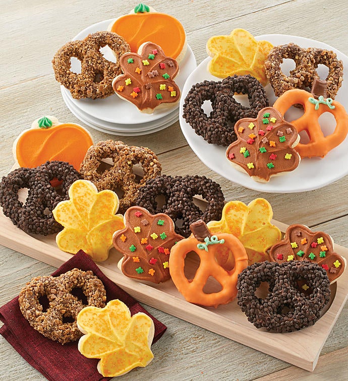 Fall Cookie and Pretzel Gift