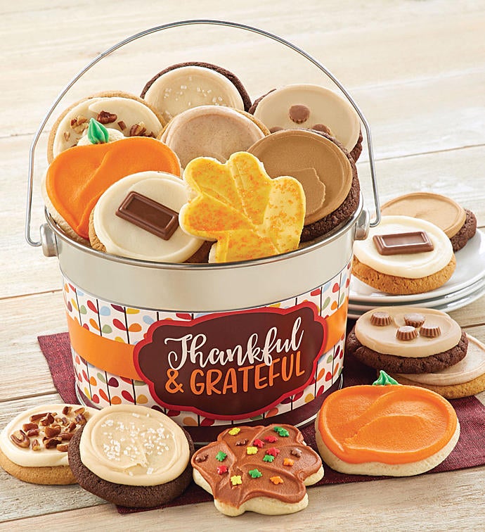 Thankful and Grateful Cookie Pail
