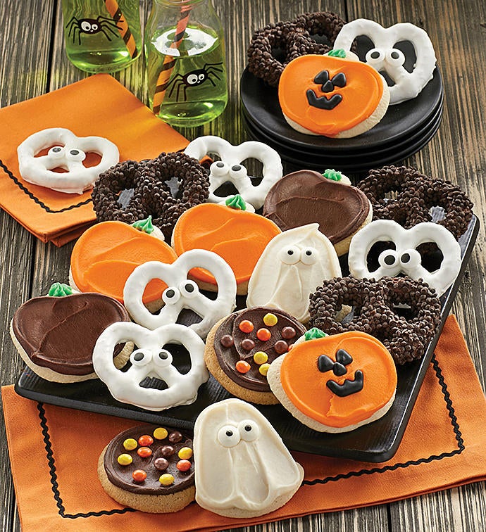 Halloween Cookies and Pretzels