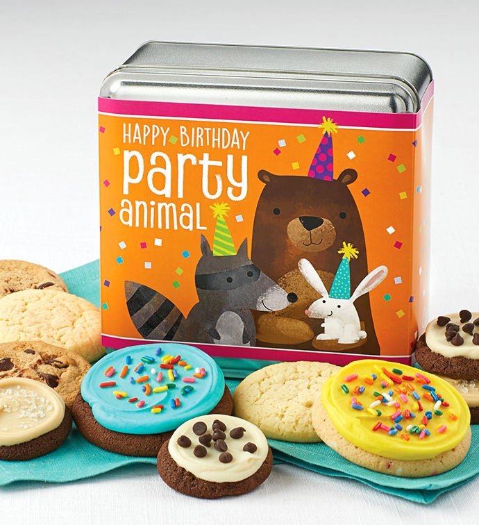 Image of Happy Birthday Party Animal Gift Tin