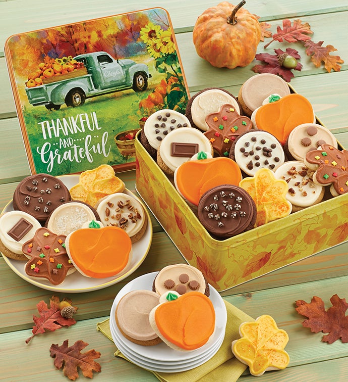 Thankful and Grateful Gift Tin – Frosted Assortment