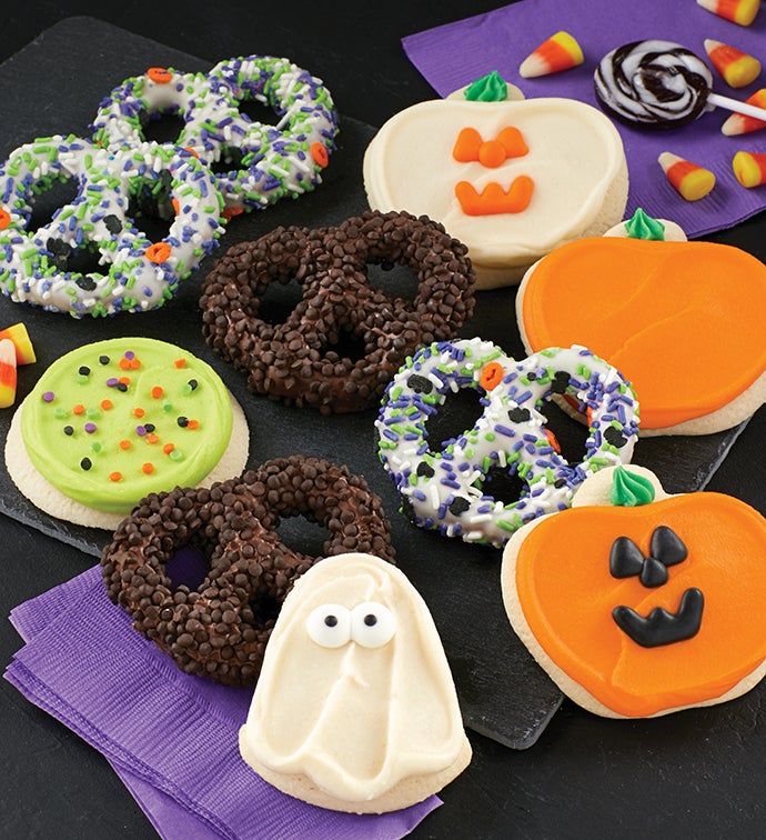 Halloween Cookies and Pretzels