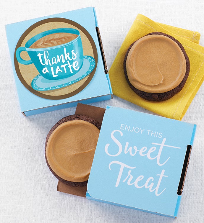 Image of Thanks A Latte Cookie Cards - Cases Of 24 Or 48 Card Case