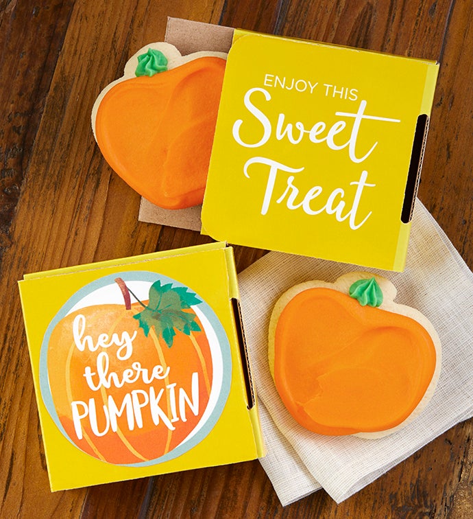 Hey There Pumpkin Cookie Card