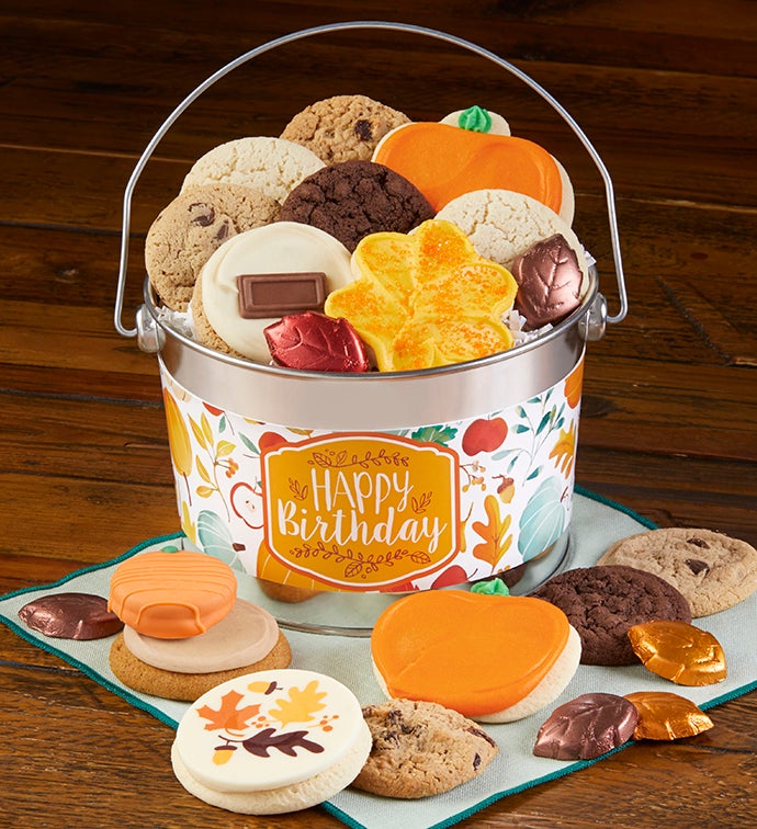 Happy Birthday Fall Treats Pail