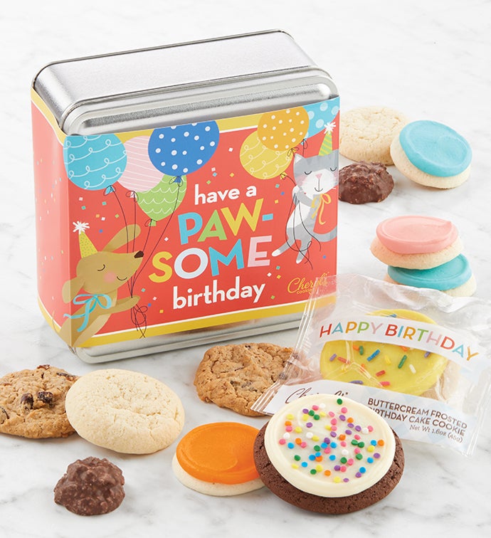 Have a Paws some Birthday Mini Treats Gift Tin