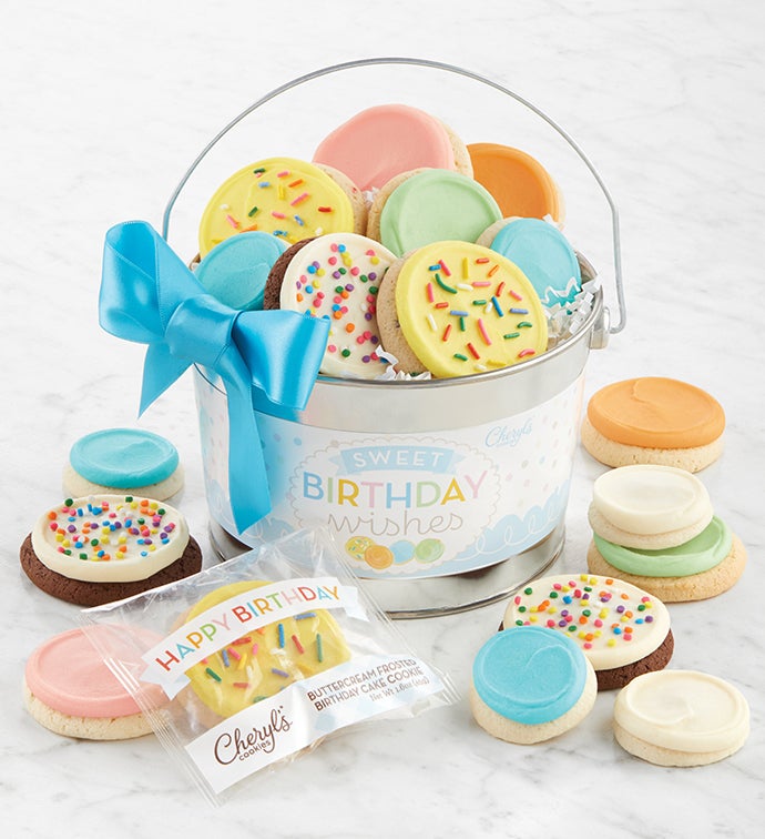 Sweet Birthday Wishes Cookie Pail