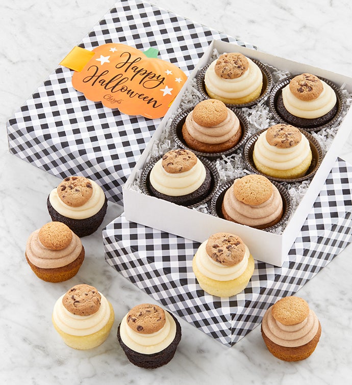 Buttercream Frosted Assorted Halloween Cupcakes   12 Cupcakes