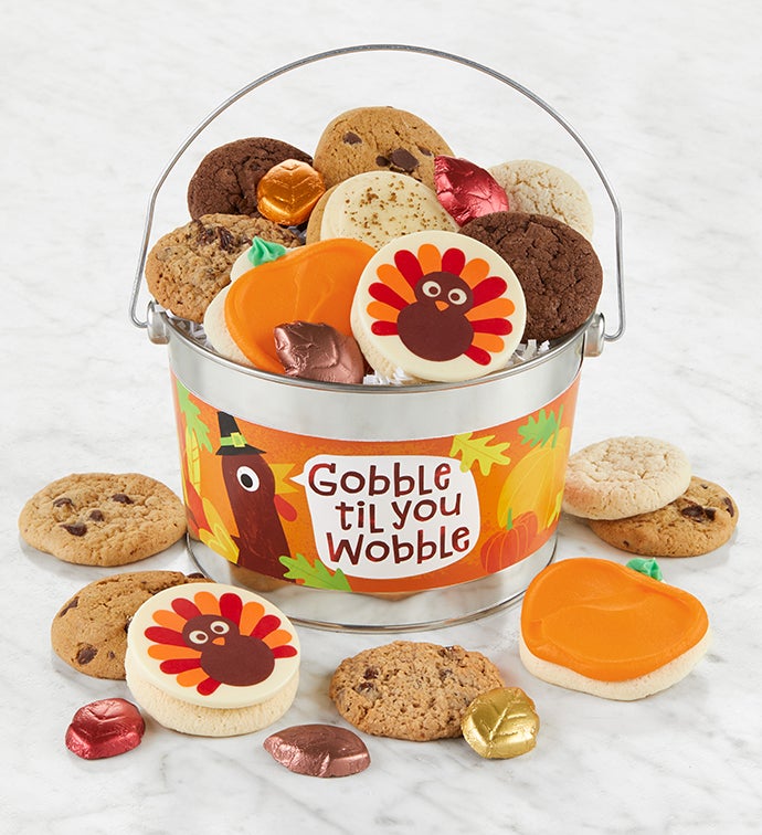 Gobble Til You Wobble Treats Gift Pail