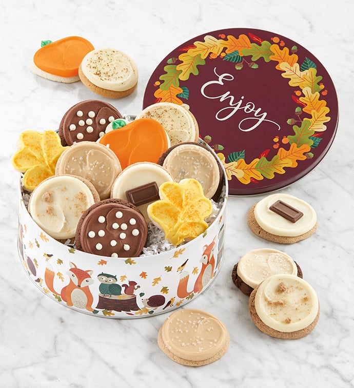 Enjoy Tin   Frosted Cookies