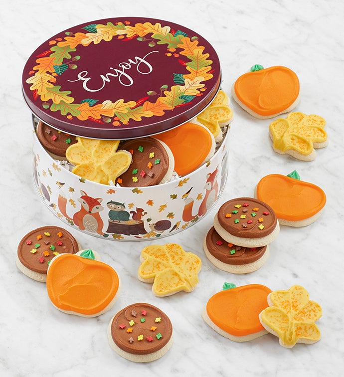 Enjoy Gift Tin   Cutout Cookies